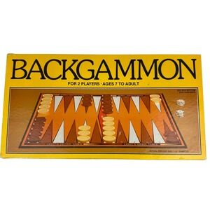 Vintage 1981 Backgammon Board Game Western Publishing Company 4832-22 Complete